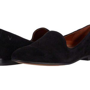Vionic Black Willa Suede Loafers Flats Shoes 7/38